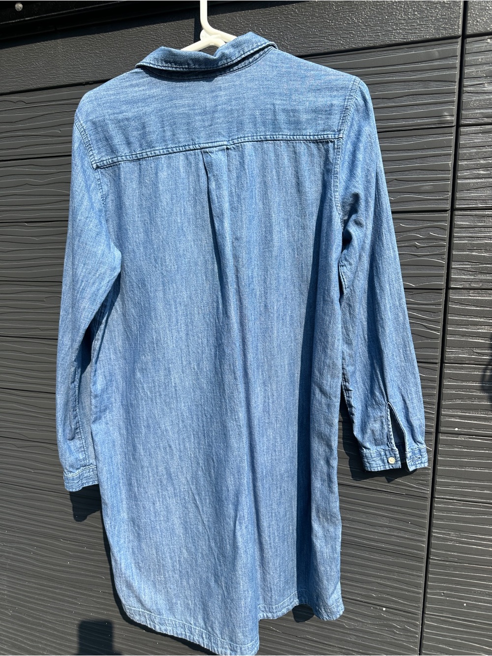 Old Navy Light Blue Denim Shirt Dress - Picture 3 of 3